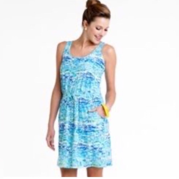 Lilly Pulitzer Dresses & Skirts - Lilly Pulitzer Kori Multicolor Blue High Tide Toile Sleeveless Cinch Waist Dress